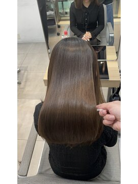 柔らかオリーブベージュ×髪質改善