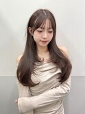 ショコラブラウン韓国ロングレイヤーカット