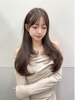 パルス ヨコハマ(PULSE yokohama)&nbsp;ショコラブラウン韓国ロングレイヤーカット