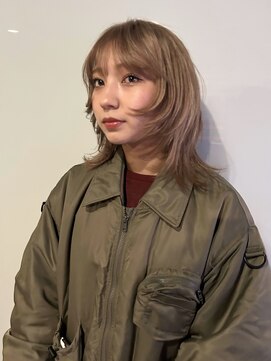 ノラ ヘアーサロン(NORA HAIR SALON) 【大久保】透明感たっぷりハイトーンベージュレイヤーカット