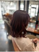 20代30代40代50代◎ミディアムボブ/カシスピンク