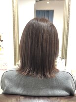ヘアー グリーン(hair green)&nbsp;30代40代50代/外ハネボブ/インナーカラー/大人ボブ