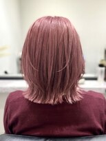 ジェムヘアスタジオ 平塚西口店(Gem Hair Studio)&nbsp;レイヤーボブ×ピンク　Gem芦澤駿