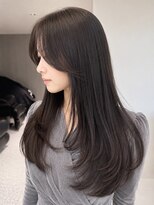 アースコアフュールボーテ 高岡店(EARTH coiffure beaute)&nbsp;ナチュラルベージュ_ヨシンモリ_顔周りレイヤー_レイヤーカット
