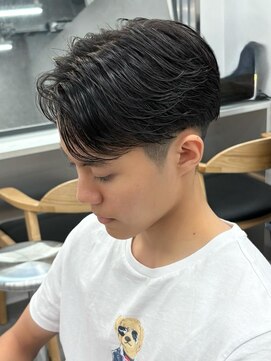 エルマーク 本山(L-MARK) マッシュヘア/黒髪/メンズカット/men's/フェザーパーマ