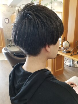 ルークス 中央林間(LOOOKS) 直毛のシーンを選ばない万能マッシュスタイル