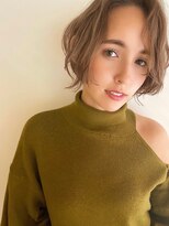 ロニカ 銀座(LOuNICA)&nbsp;前髪長めのシースルーボブショート！