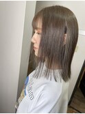 小顔ミディアム外ハネボブアッシュ