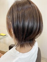 ヘアーサロン イルア 北越谷(hair salon I'LUNA)&nbsp;外ハネボブスタイル　オレンジイヤリングカラー