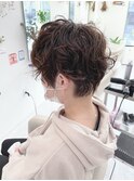 ハンサムパーマショート