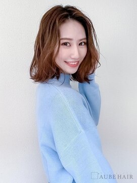 オーブ ヘアー ブレイブ 宗像店(AUBE HAIR brave) 20代・30代_面長解消ロブ