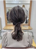ニュアンスローポニー♪結婚式 二次会 ヘアセット I-1218