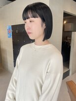ヘアー アイス ルーチェ(HAIR ICI LUCE) ボブ ショートボブ プツッとボブ ブルーブラック/林