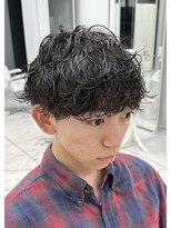 エース 岡崎店(Ace)&nbsp;波巻きパーマ　ツーブロック　メンズマッシュ
