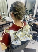 振袖に合うセットアップヘア　美由紀