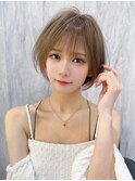 名駅 栄 名古屋駅 ブリーチなしダブルカラー ボブ インナー255