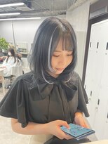 リミットバイアフィナー 大宮店(limit by Afinar)&nbsp;レイヤーカット/ウルフカット／ブルーブラック/エクステ
