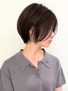 ネイロ バイ ジルブラン 葛西(NeiRo by JIL BLAN) ハイライト白髪ぼかしダブルカラーインナーカラーショートボブ