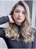 #ロング#ハイライト#ブリーチ#ダブルカラー#レイヤー