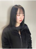 切りっぱなしヘア/艶髪/髪質改善