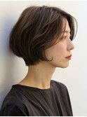 ☆オリーブグレーココアベージュ小顔クラゲヘアー/黒髪/髪質改善