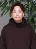 アップバング ツーブロック　ビジネスパーマ ニュアンスパーマ