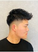 20代30代短髪フェード刈り上げメンズツーブロック
