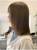 原宿縮毛矯正酸性ストレート髪質改善ミディアムストレート艶髪