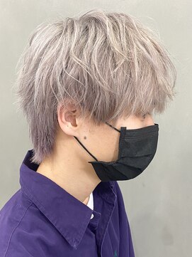 エルマーク 渋谷(L-MARK) ダブルカラースパイラルパーマツイストパーマフェード短髪