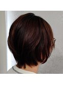 大人可愛い／耳かけショートボブ/似合わせカット