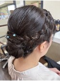 結婚式ヘアセット アップセット・シニオン