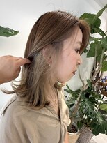 リル 茅ヶ崎(Liru:)&nbsp;くびれヘア/アプリコットオレンジ/ハイライトカラー/茅ヶ崎