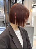 似合わせカット ボブヘア 縮毛矯正 ミニボブ 切りっぱなしボブ