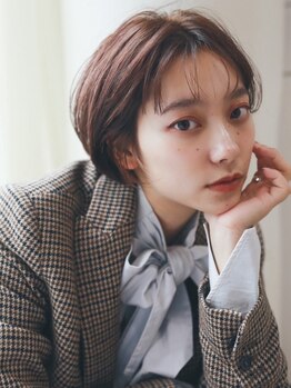アンドスタイル(&style)の写真/&style独自の繊細な似合わせカットで、伸ばしかけボブもメンズライクショートカットも叶う★【大名】