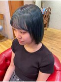 西梅田/ボブ/グレーベージュ/白髪ぼかし/ハイライト/ベージュ
