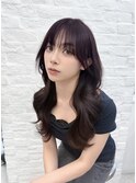 韓国ヘア　透明感カラー　2wayバング  レイヤーカット   顔周り