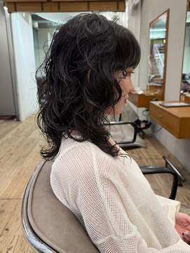 テテ ニコ(tete nico) 【ニラサキユウマ】レイヤーカット/ニュアンスパーマ/地毛風カラ