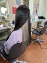 アークスヘアー&nbsp;透明感カラーダブルカラーブリーチミルクティーベージュ