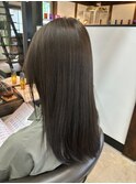 オリーブグレー小顔似合わせレイヤー