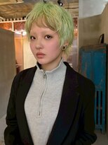 エクーエルム 心斎橋(ECOO yelm)&nbsp;【ライムグリーン】ブリーチ/ハイトーン/ペールカラー