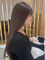 カヴェリ(kaveri)&nbsp;つやつや　ナチュラルロング　フォギーブラウン