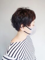 ラトリエコンタン(L´atelier Content)&nbsp;30代40代50代おすすめ　刈り上げショート×クシュフワパーマ