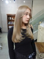 ヘアーデザイン アルエ(HAIR×design ARUE) ミルクティーブロンド/ハッシュカット