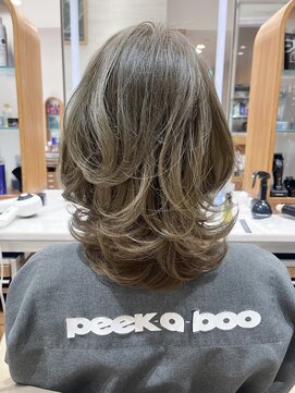 ピークアブー アヴェダ ギンザシックス(PEEK-A-BOO AVEDA GINZASIX) くびれミディ　ワンホンレイヤー　くびれレイヤー　時短◆