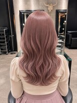 エノア 青山(ENORE)&nbsp;ピンクベージュブラウン×ケアブリーチダブルカラー透明感カラー