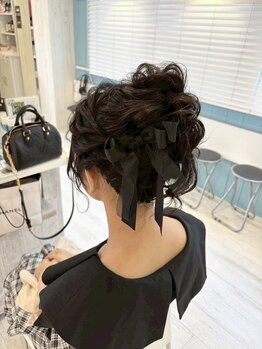 ケイティ(Keity)の写真/梅田5分【電話予約＆キャッシュ払い】でヘアセット￥2000~！早朝6時～予約OK！結婚式などの大切な日に♪