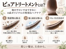 ヘヤ(heya)の雰囲気(髪に残る薬剤や不純物を除去し、素髪から美しく整えるケア)