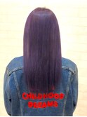 サラサラストレートグレープカラーロング