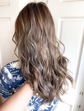 ヘアーワークス ヘルム 渋谷店(HAIR WORKS HELM) [HELM渋谷]ヌーディーベージュロング　美髪エアリーロング