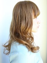 ヘアメイク フレンシア(hair make flencia)&nbsp;アッシュグレージュのニュアンスカール